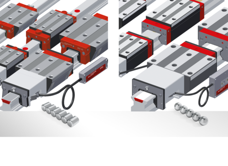Absolute Magneto Resistive with Rollers or Balls